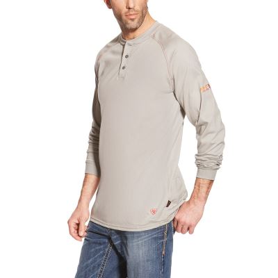 Ariat FR - Henley Zilver Heren - 37757-097